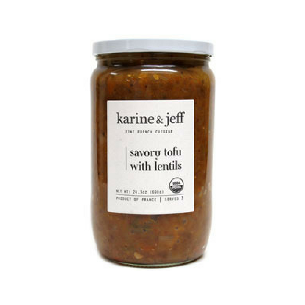 Karine & Jeff Organic Savory Tofu with Lentils 24.3 oz. (690 g) Best Price-Karine & Jeff-Le Tablier Bleu | Online French Supermaket