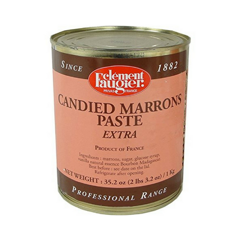 Clement Faugier Large Candied Marrons Chestnut Paste 35.2 oz. (1 kg) Best Price-Clement Faugier-Le Tablier Bleu | Online French Supermaket