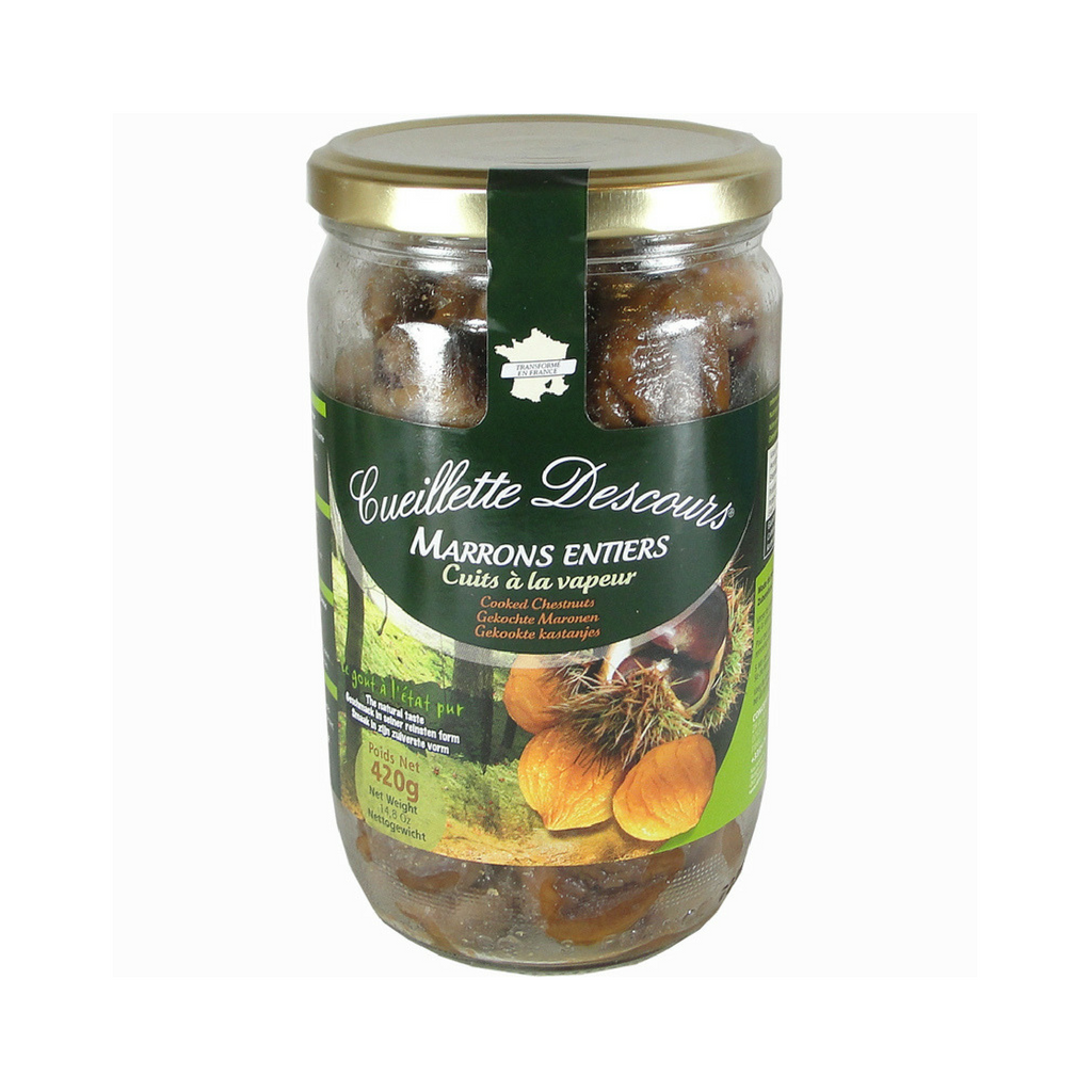 Whole Roasted Chestnuts Large Bottle by Concept Fruits 14.8 oz-Concept Fruits-Le Tablier Bleu | Online French Supermaket