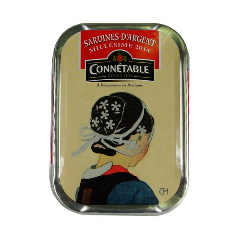 Connetable Sardines in Extra Virgin Olive Oil Millesime 2014 4.5 oz. (115g) Best Price-Connetable-Le Tablier Bleu | Online French Supermaket