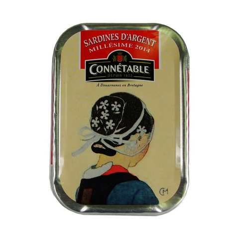 Connetable Sardines in Extra Virgin Olive Oil Millesime 2014 4.5 oz. (115g)-Connetable-Le Tablier Bleu | Online French Supermaket