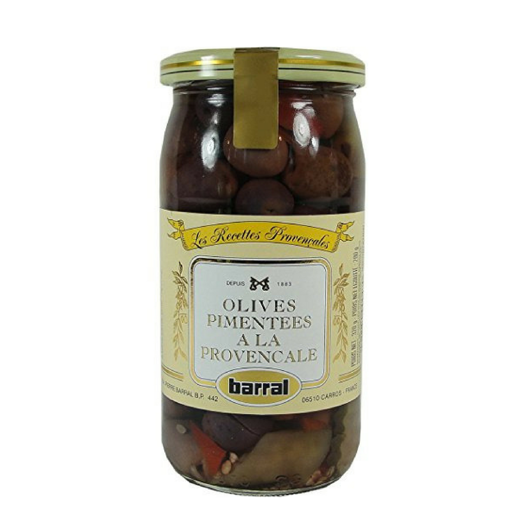 Barral Spicy Provencale Green Olive Mix 7 oz. (200g)-Barral-Le Tablier Bleu | Online French Supermaket