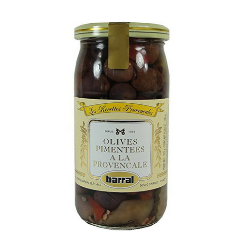 Barral Spicy Provencale Green Olive Mix 7 oz. (200g) Best Price-Barral-Le Tablier Bleu | Online French Supermaket