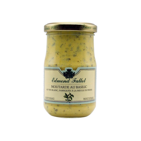 Edmond Fallot Basil Dijon Mustard 7.2 oz (205g) Best Price-Edmond Fallot-Le Tablier Bleu | Online French Supermaket