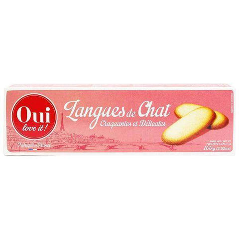Oui Love It Langues de Chat Cookies 3.5 oz. (100g)-Oui Love It-Le Tablier Bleu | Online French Supermaket