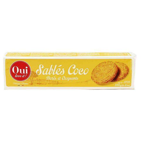Oui Love It Sables Coco Coconut Biscuits 4.4 oz. (125g)-Oui Love It-Le Tablier Bleu | Online French Supermaket