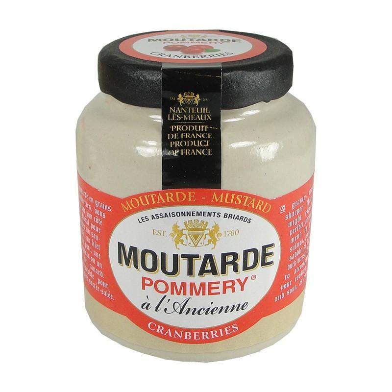 Pommery · Mustard w/ cranberries · 100g (3.5 oz)-FRENCH ÉPICERIE-Pommery-Le Tablier Bleu | Online French Supermaket